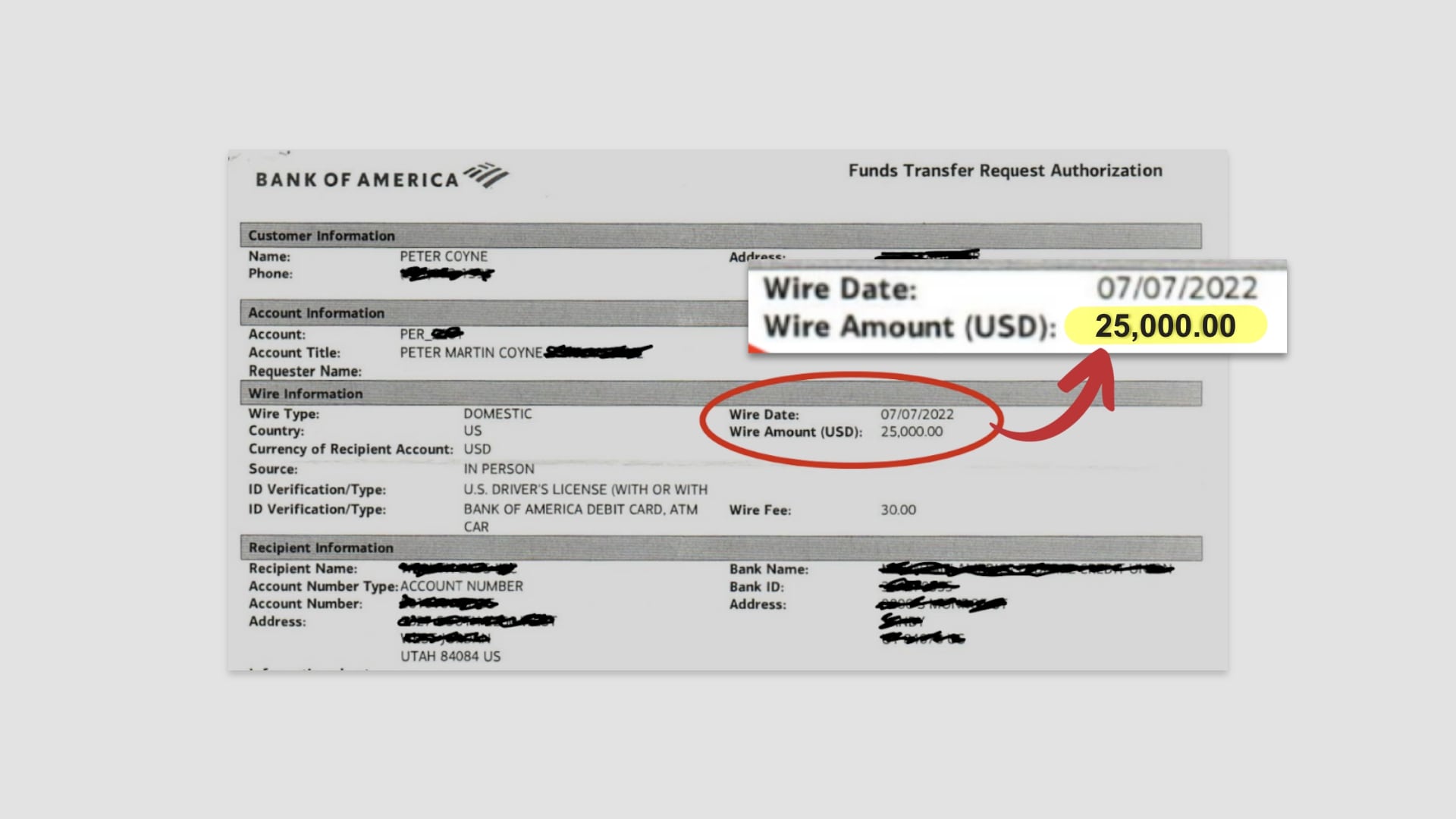 $25K Wire